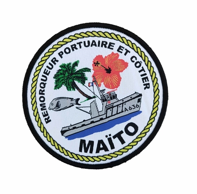 Customized Logo Woven Air Force Morale Patches Iron On Sew On Backing