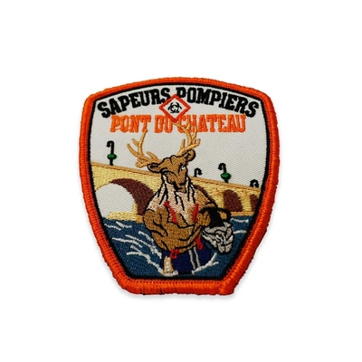 100% Embroidered Patches Hook And Loop Custom Badges For Jackets