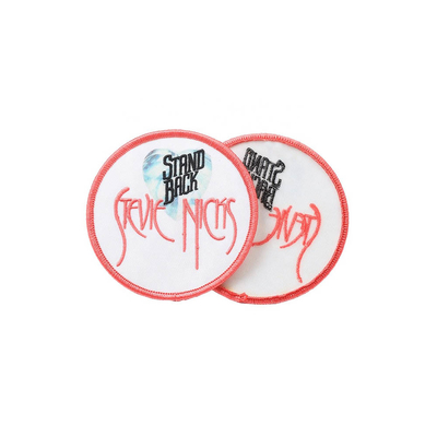 Iron On Woven Patch Label Badges 3D Embroidery Chenille For Clothes