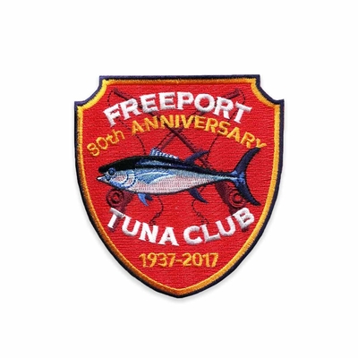 Custom 100% Embroidered Patches Fishing Hats Clothes Logo Applique For Jackets