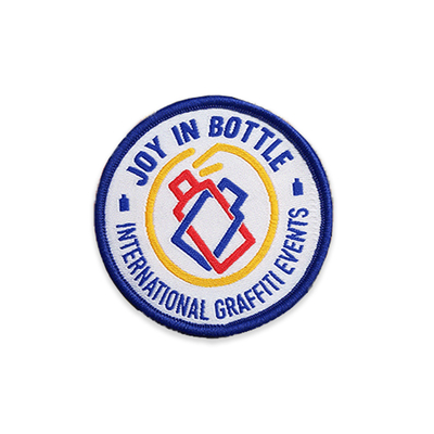 Embroidery Woven Patch Label Sew On Applique Polyester Material