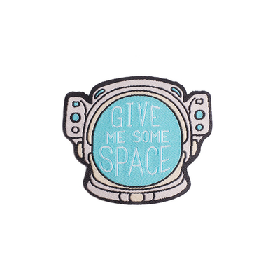 Embroidery Woven Patch Label Sew On Applique Polyester Material