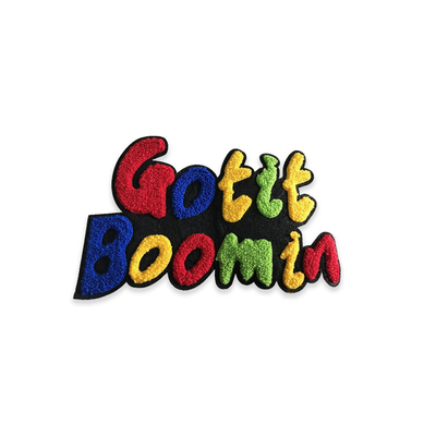 Letters Logo Chenille Embroidery Patch Stick On For Baseball Uniform​