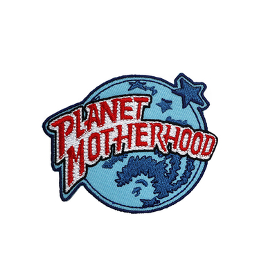 Ironing Merrowed Border Patch , Hat Patch Embroidery Design Metal Thread Material