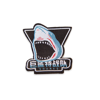Woven Embroidered Business Logo Patches Velcro For Company Hats OEM ODM