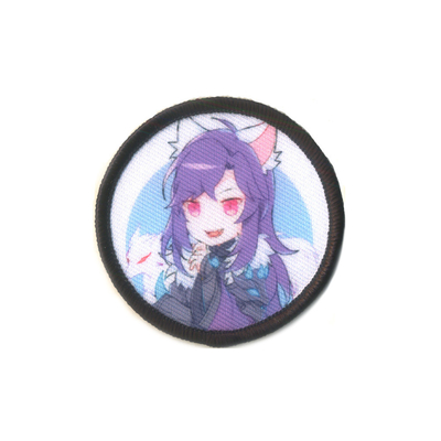 Anime Character 3D Puff Patches Printing Merrowed Embroidery Polyester Material
