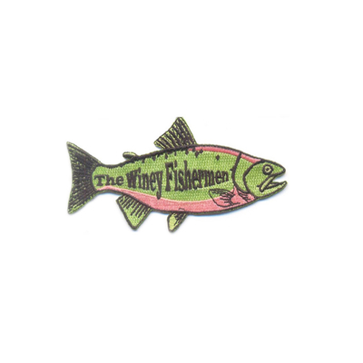 Fishing Embroidery Logo Patches , Ironing Back Clothes Badges And Patches