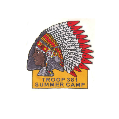 Merrowed Iron On Embroidered Patches For Military Troop Events