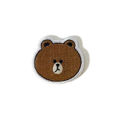 Animal Fox Logo Clothing Embroidered Patches For T Shirt Laser Cut Border