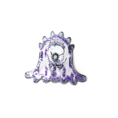 Merrowed Iron On Embroidered Patches Badges Cotton Metal Thread Material