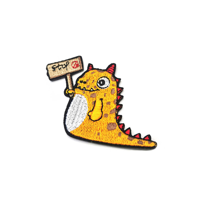 Chenille Iron On Logo Patches Custom For Bags Hats Decoration
