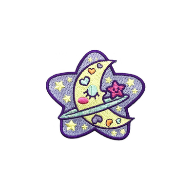 Full Embroidered Custom Made Hat Patches , Applique Sticky Clothes Patches OEM ODM