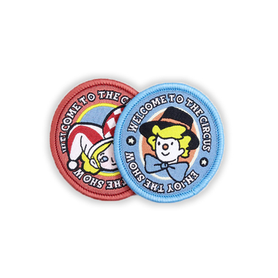 Full Embroidered Hat Patches Merrowed Border Ironing Backing For Caps