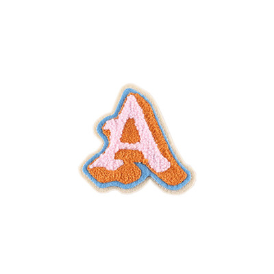 DIY 26 Letters Clothing Embroidered Patches Applique Sew On Backing OEM ODM