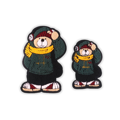 Sweater Chenille Patch Embroidery , Ironing Sew On Patches For Clothes