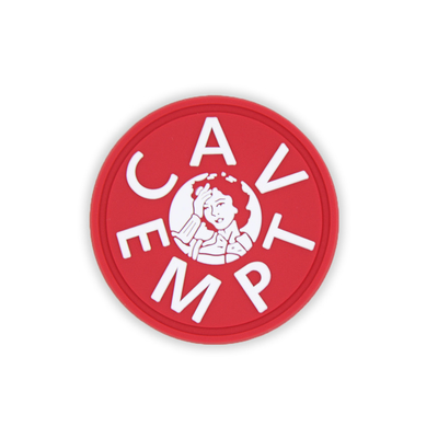 3D PVC Badge Patch Silicone Velcro Polyester Material 9cm Size