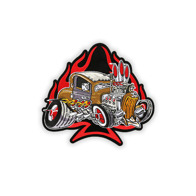 Chenille Sew On Biker Patches , Embroidered Motorcycle Patches For Leather Jacket