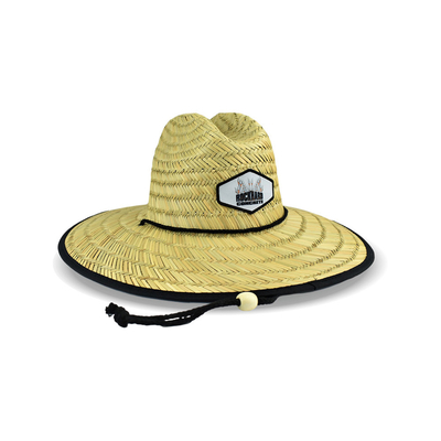 Unisex Patch Straw Hat For Summer Outdoor Surfing Lifeguard