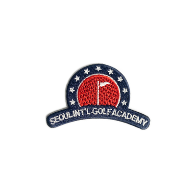 Twill Iron On Custom Logo Embroidered Patches Heat Cut Border