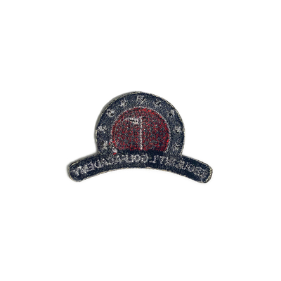 Twill Iron On Custom Logo Embroidered Patches Heat Cut Border