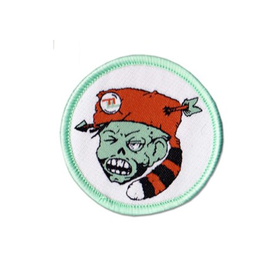 Twill 3D Embroidery Iron On Jean Patches Custom Sew On Badges