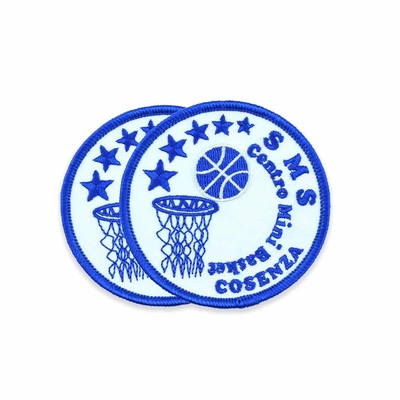 Twill 3D Embroidery Iron On Jean Patches Custom Sew On Badges