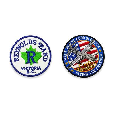 Decorative Sticker Clothing Embroidered Patches Iron On Hook And Loop Patches