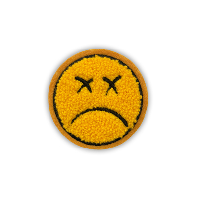 Felt Fabric Smiley Face Patches Iron On Glitter Chenille Embroidery Patch