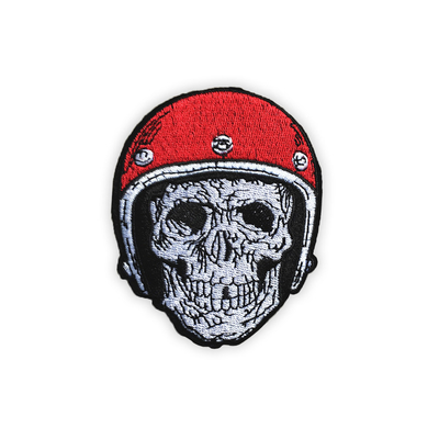 Wonderful Design Skull Embroidery Patches Heat Transfer For Clothing Decoration