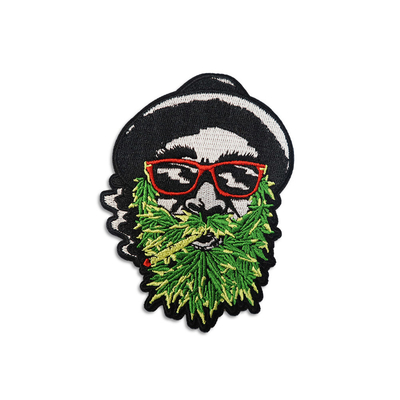 Wonderful Design Skull Embroidery Patches Heat Transfer For Clothing Decoration