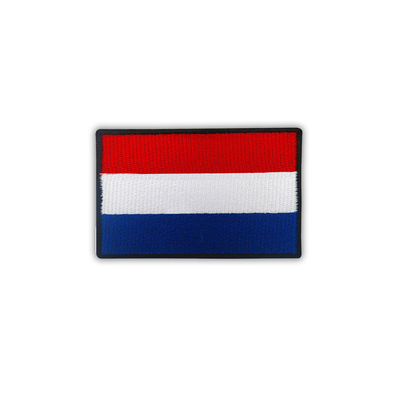 Embroidered National Flag Badge Patches Hook And Loop Backing For Military Backpack