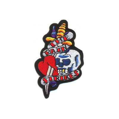Felt Fabric Custom Embroidery Patches Iron On Backing Decorative For Cap Clothing