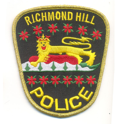 Police Embroidered Badge Patch Customized Logo Size Shape For Uniform Military Bags
