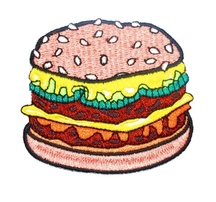 Heat Press Embroidered Patches For Clothing Iron On/Sew On Customized Logo Acceptable