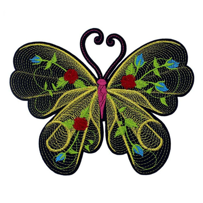 Creative Design Animal Flowers Clothing Embroidered Patches Custom Logo Iron On/Sew On