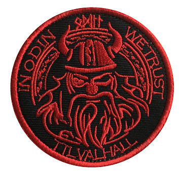 Police Fire Department Embroidery Badge Patches 3.5&quot; Iron On/Sew On Patches For Caps Hats Suitcase