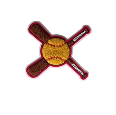 Merrowed Border Chenille Embroidery Patch For Hat Clothes Sport Suit