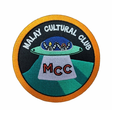 Heat Transfer 75% Custom Embroidery Patch For School Club Uniform