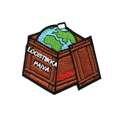 Custom Shape Full Embroidery Pattern Iron On Patches For Hats Jacket Jeans