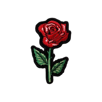 Jacket Clothing Heat Press Decorative Iron On Backing Patches Stylish Flower Rose