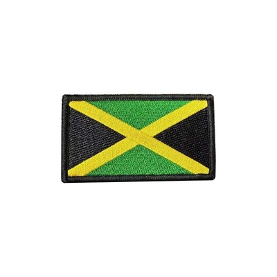Custom Embroidered Jamaica Flag Custom Military Rank Patches For Uniform