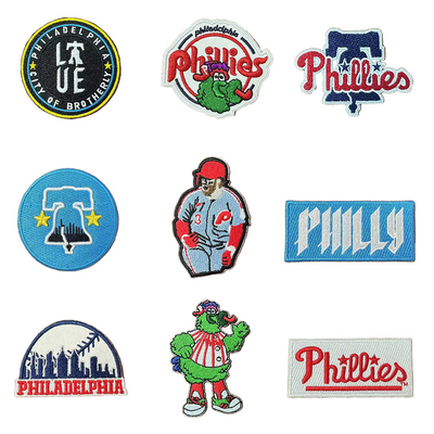 Custom Sport Baseball Patches Heat Press Patches for Trucker Hat Philly Baseball Patches