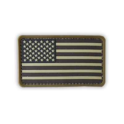 National Flag PVC Badge Patch Silicone Material For Armband Veteran Bag