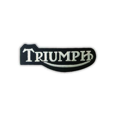 Twill Material Embroidered Biker Patches , Iron On Motorcycle Patches OEM