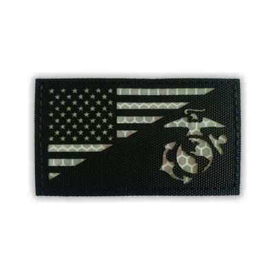 Police Ir Reflective Patches Velcro Hook And Loop Backing Laser Cut Border