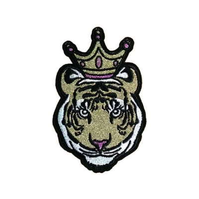 Laser Cut Glitter Iron On Patches Ironing Adhesive Backing OEM For Clothes