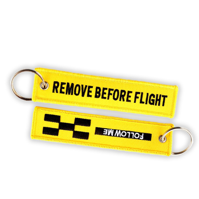 Bag Racing Match Embroidered Key Chain Cotton Polyester Material