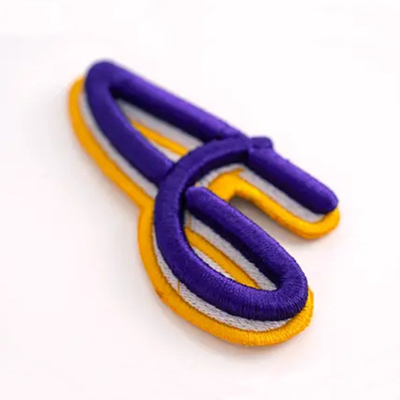 Armband Clothing 3D Puff Patches Velcro Ironing Backing For Bags